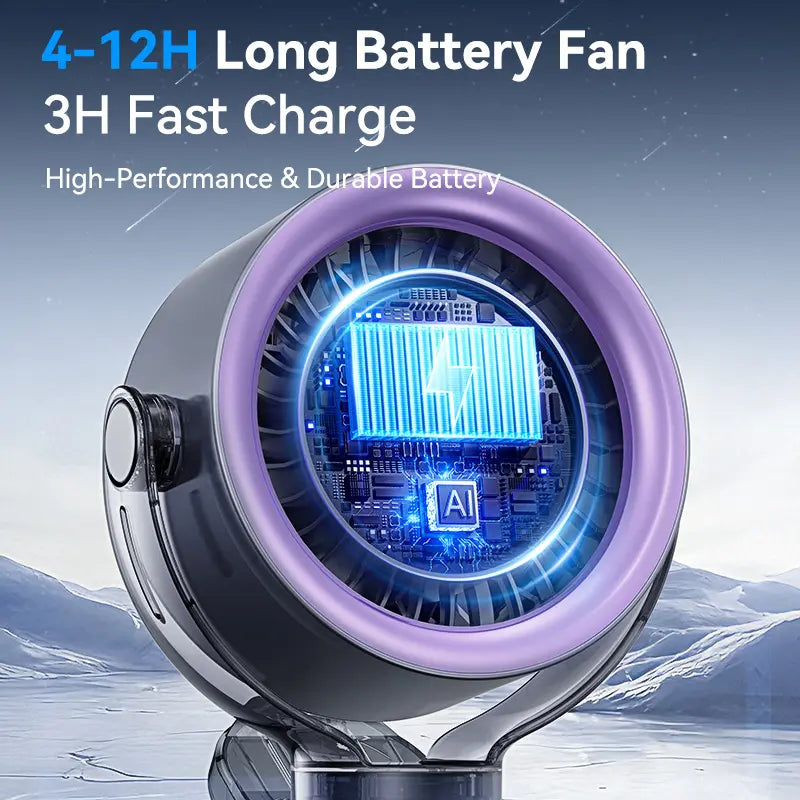4000mAh Rechargeable Portable Clip on Fan-100-Speed Touch Control, LED Display, 360° Rotate Quiet Turbo Desk Fan, Small Battery Operated USB Fan for Stroller Bed Travel Camping Golf Gym summerwins,dorm essentials,home essentials